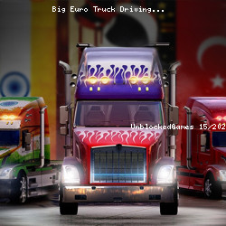 Big Euro Truck Driving